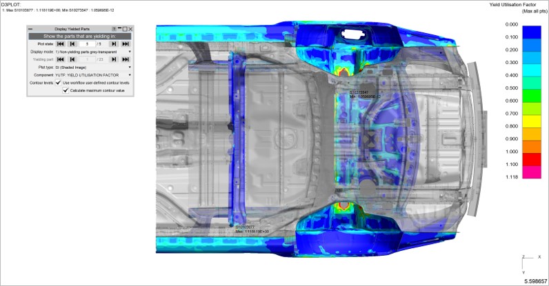 Car body in Oasys D3PLOT