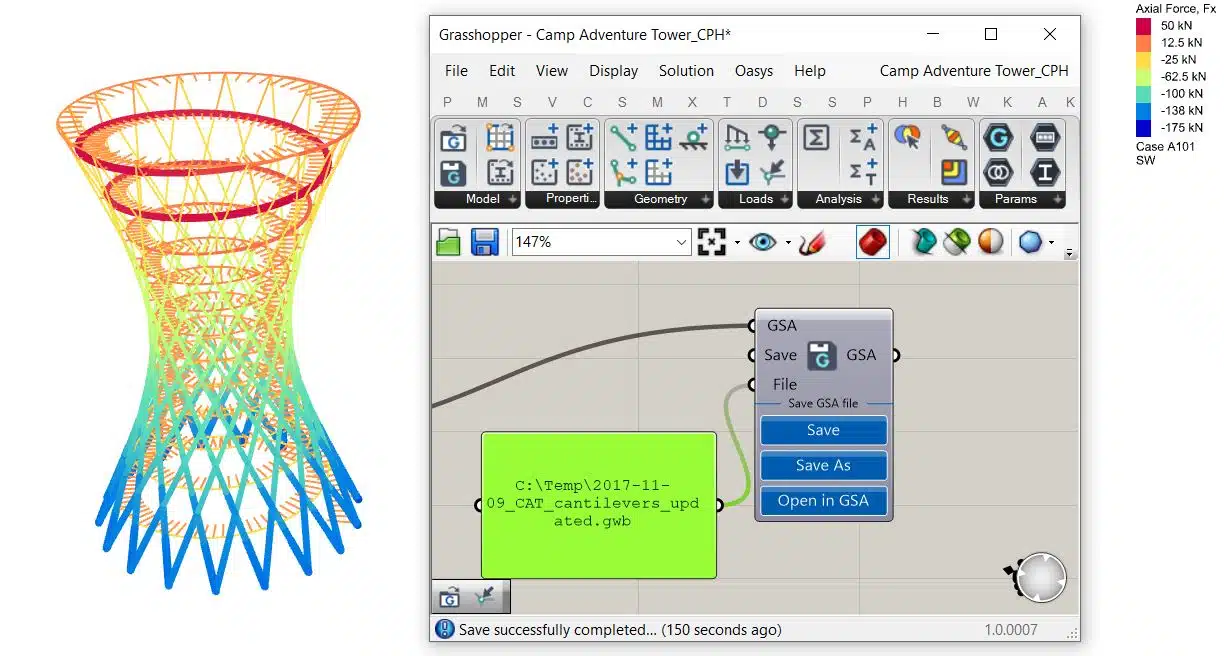 GSA-Grasshopper plug in model