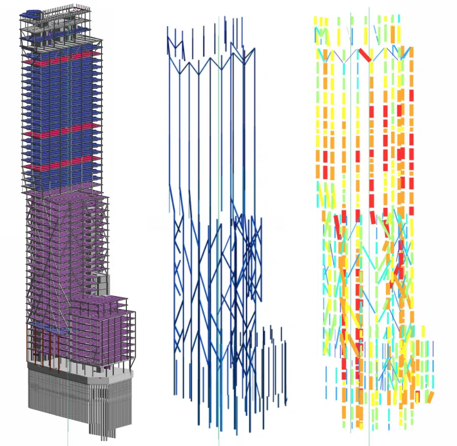 Oasys GSA model - steel and bracing design