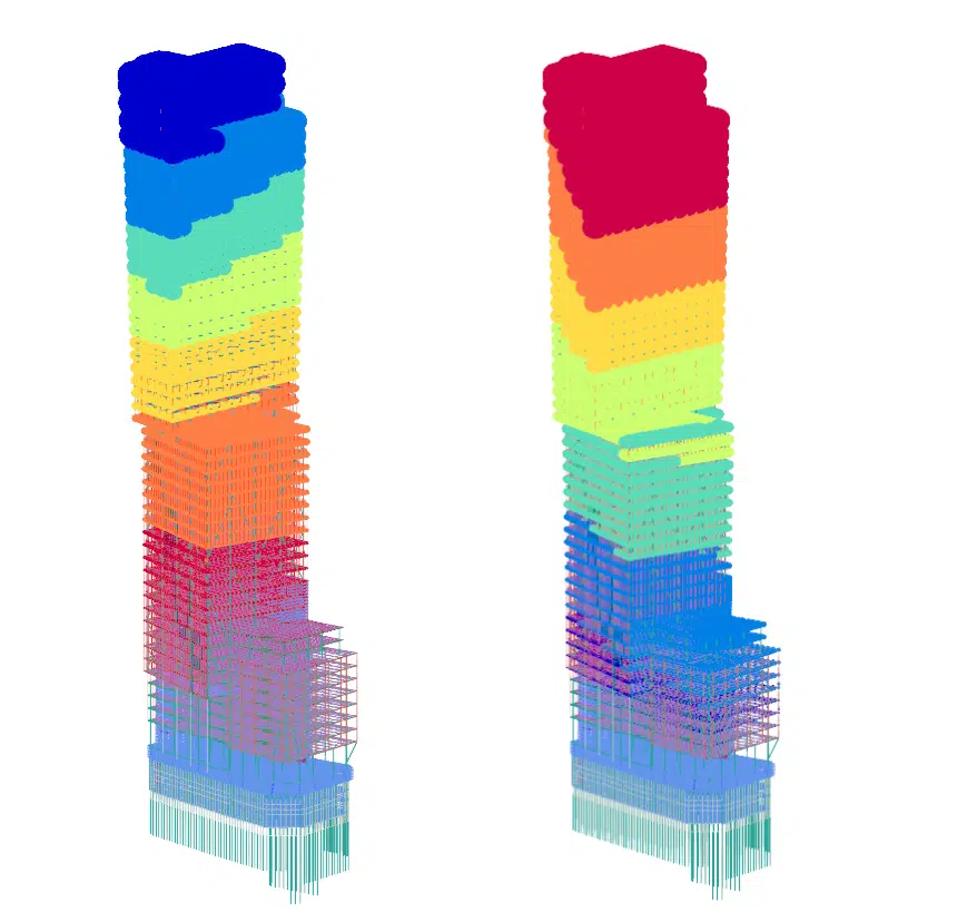 Approximite building deflections