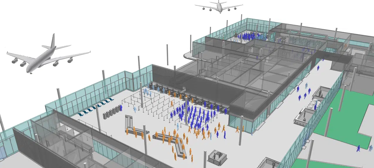 Macae Airport MassMotion model
