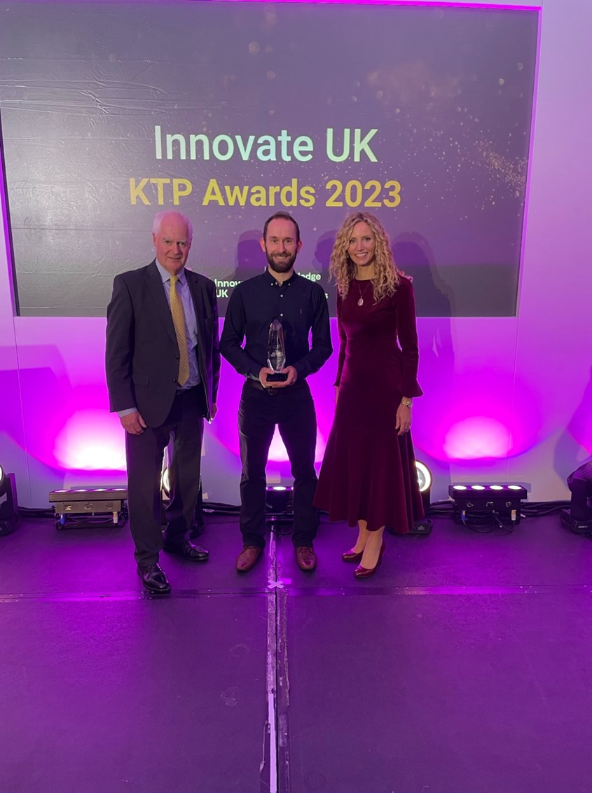 Receiving award