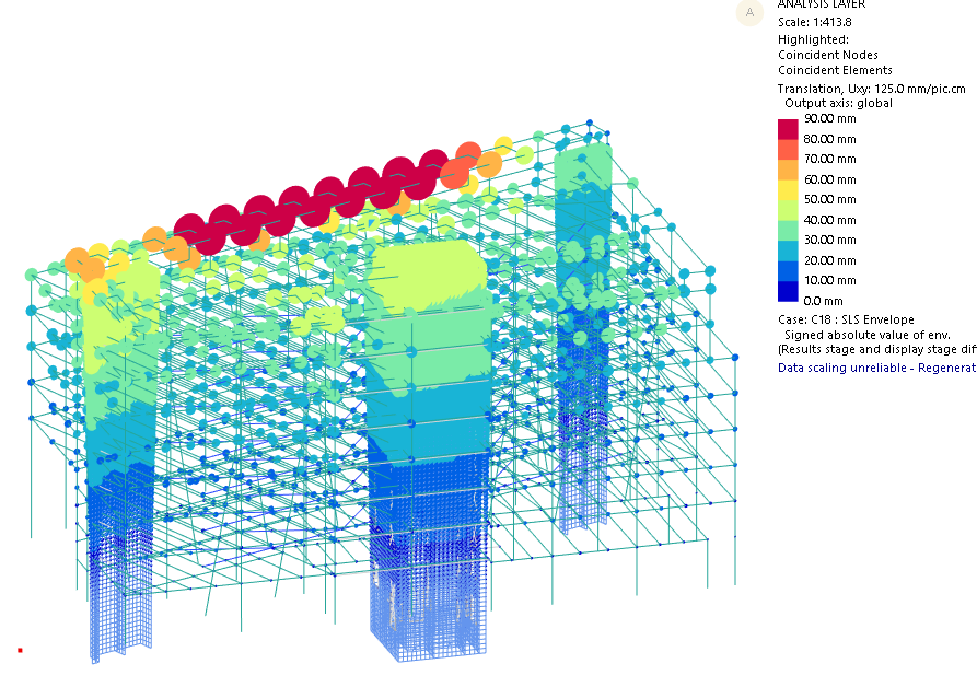 Oasys GSA building sway footfall analysis model
