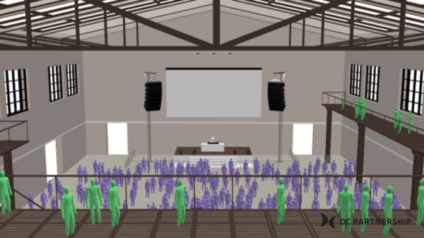 DC Partnership MassMotion model - event space