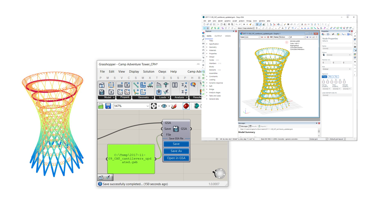 Oasys GSA-Grasshopper plugin