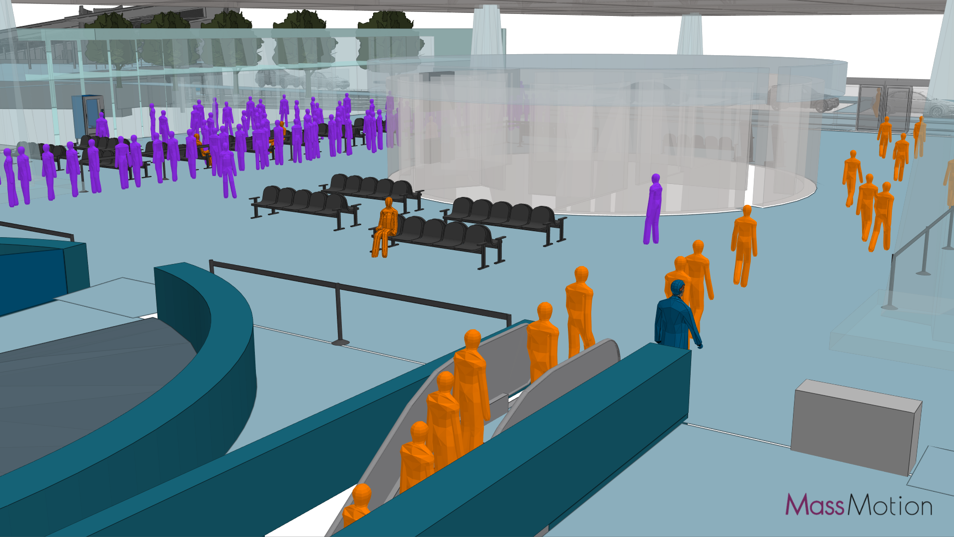 Oasys MassMotion station model