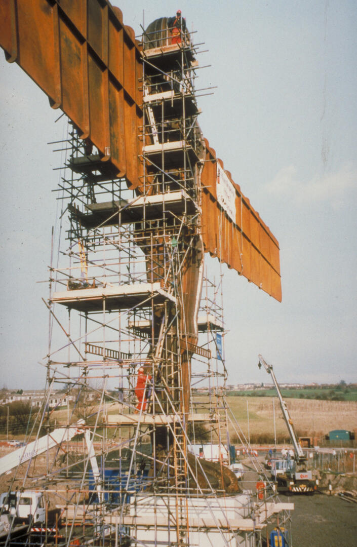 Angel of the North construction
