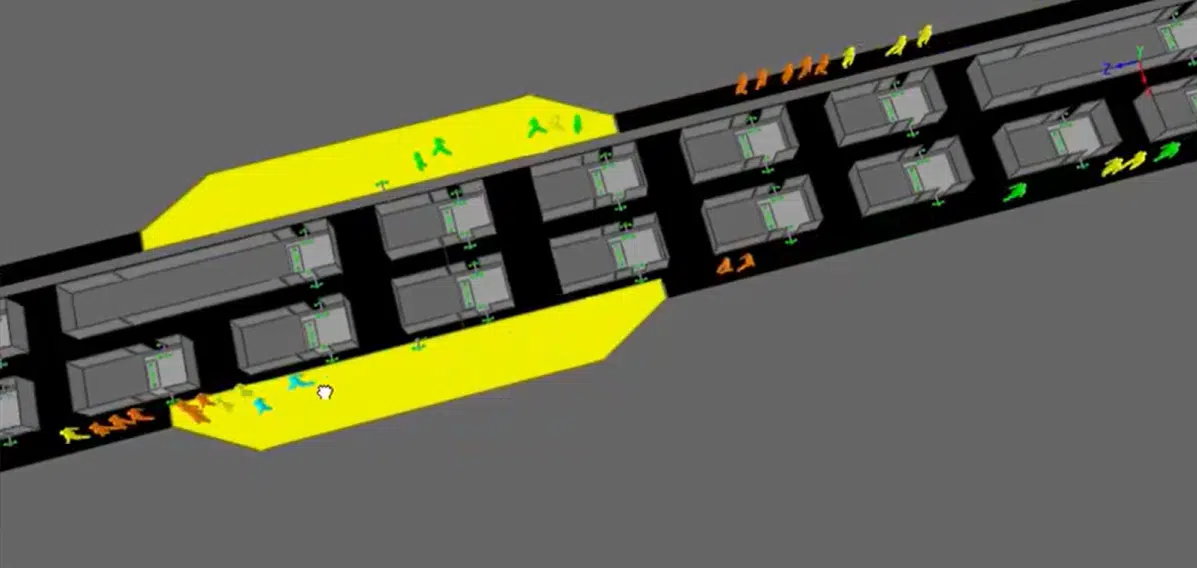 Dartford Tunnel MassMotion model