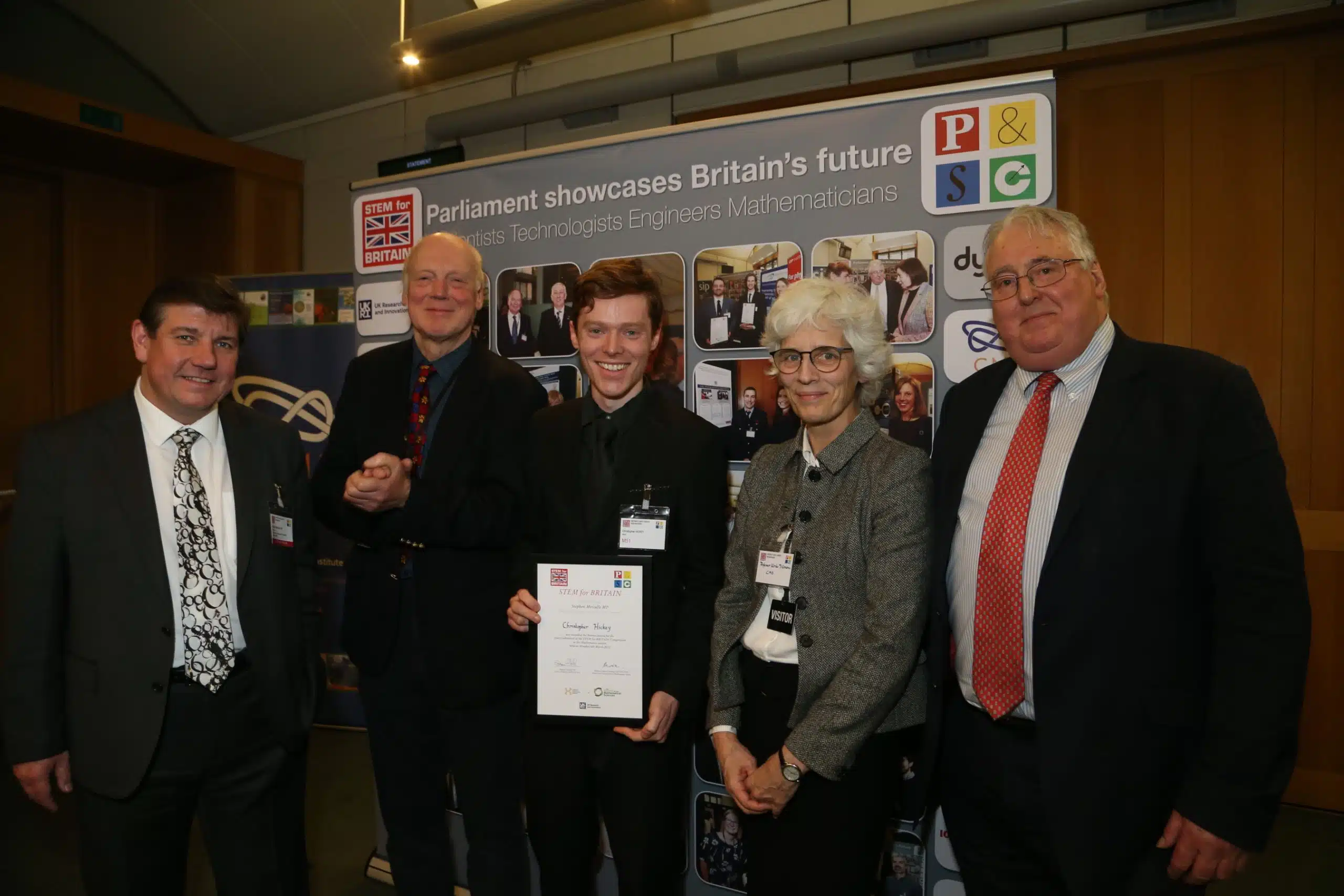 he Parliamentary & Scientific Committee’s STEM for BRITAIN 2023 Chris Hickey award