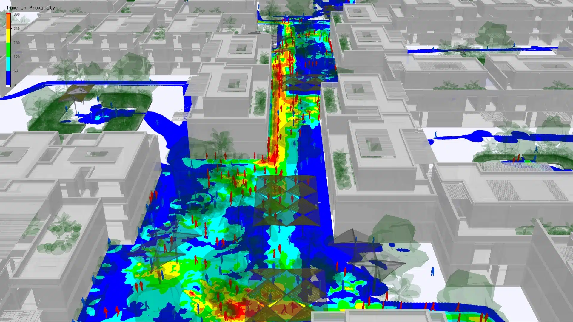 MassMotion heat map