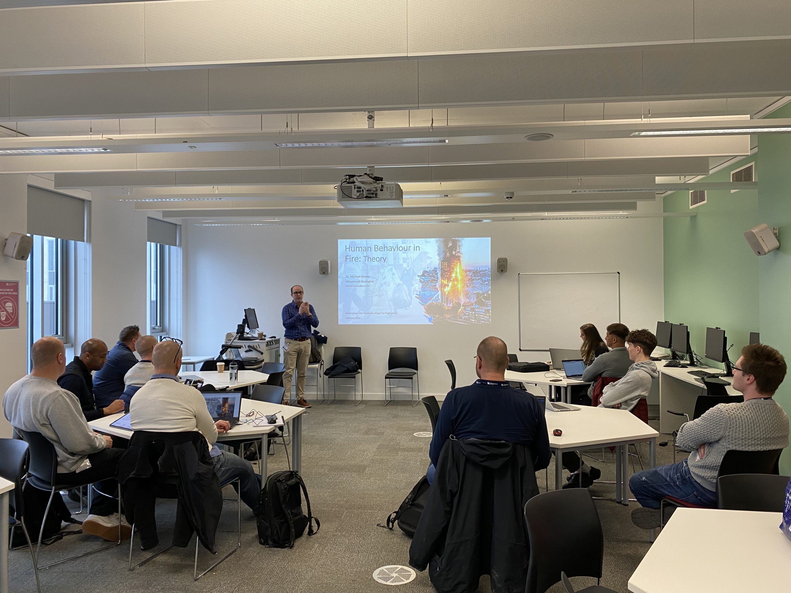 Dr Michael Kinsey BCU guest lecture - human behaviour in fire