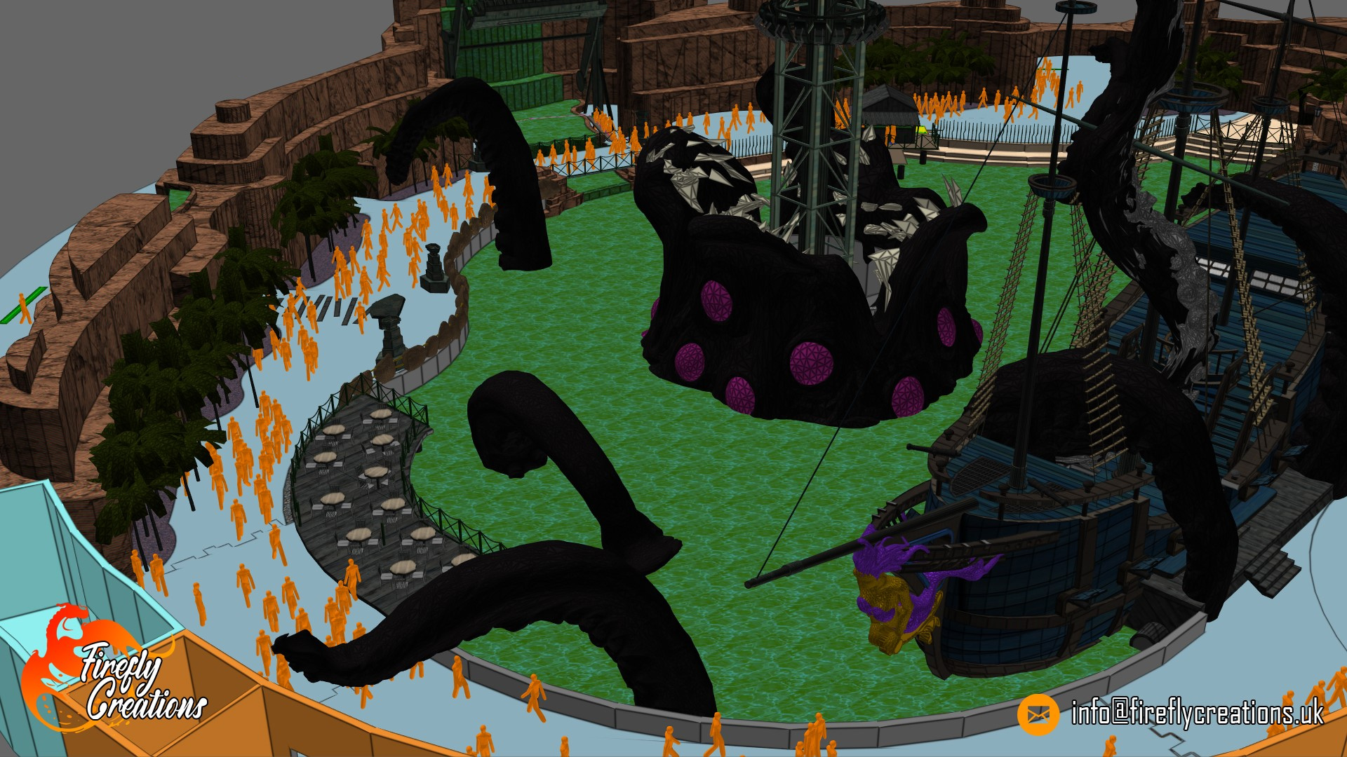 Kraken Cove Firefly Creations MassMotion model