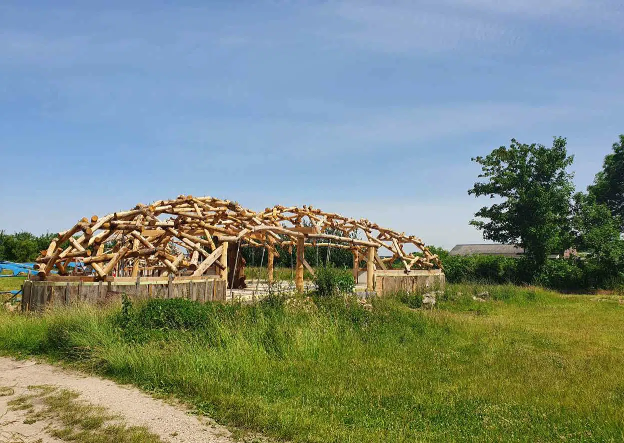 RF house during construction