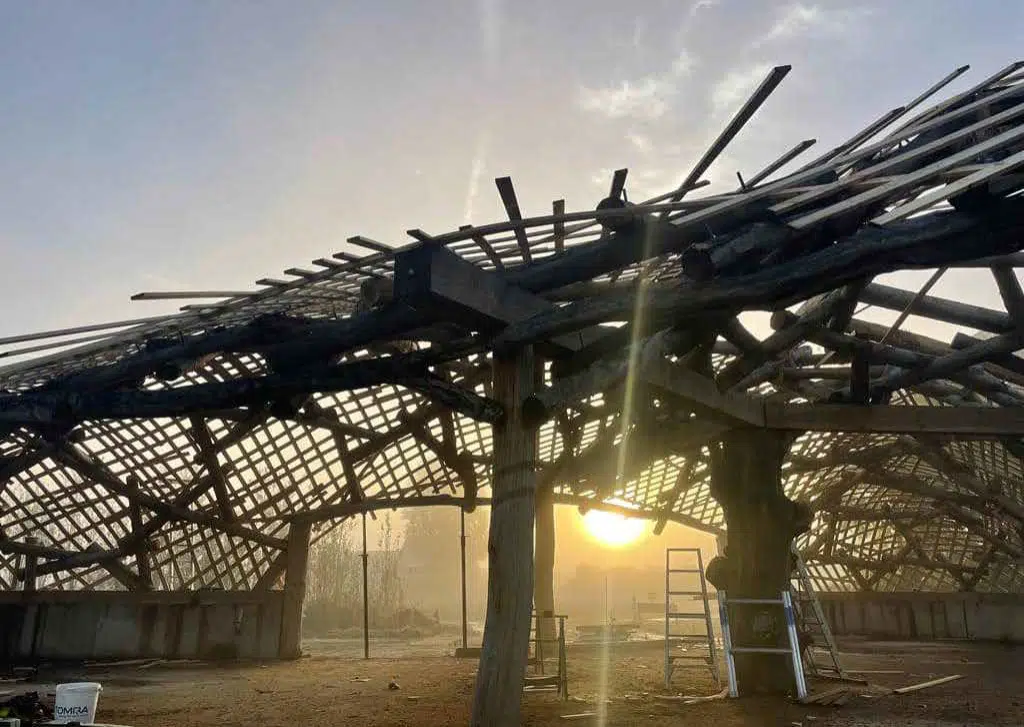 RF house during construction