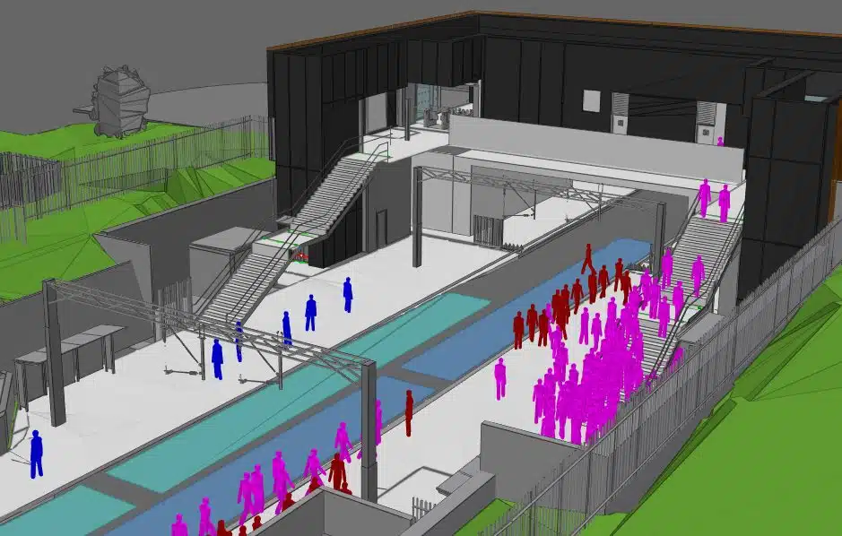 Perry Barr Oasys MassMotion station modelling