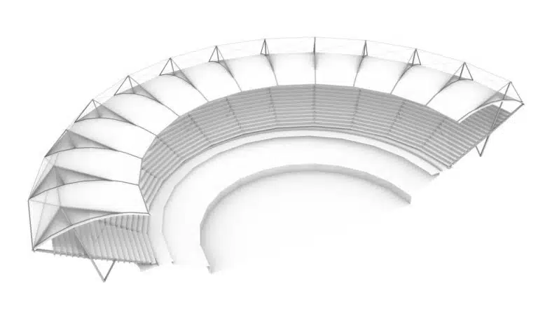 Existing roof perspective