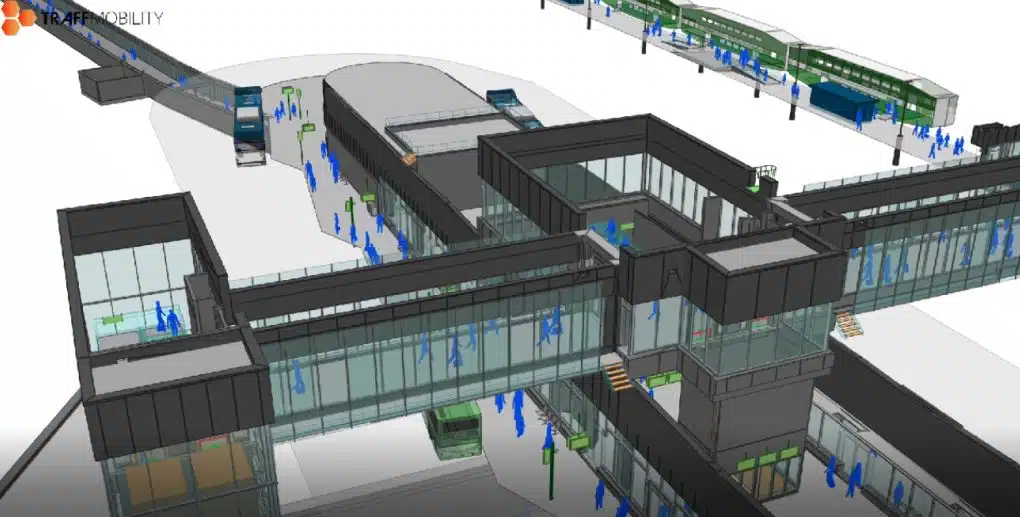 massmotion transit hub model