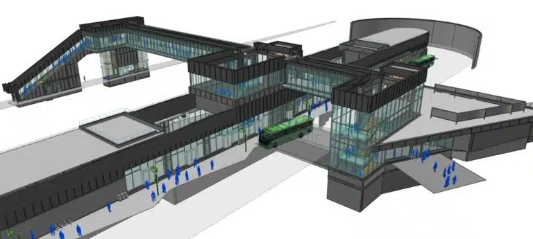 massmotion transit hub model